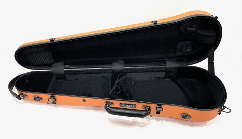 【Violin Case】Carbon Mac（カーボンマック）CFV-2S サテンパールオレンジ
