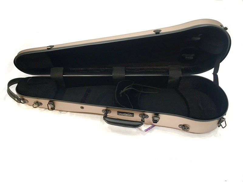 【Violin Case】Carbon Mac（カーボンマック）CFV-2S サテンシャンパンゴールド