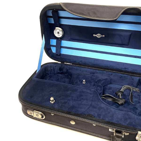 【Violin Case】Negri（ネグリ）Milano 外装ブラック / 内装ブルー
