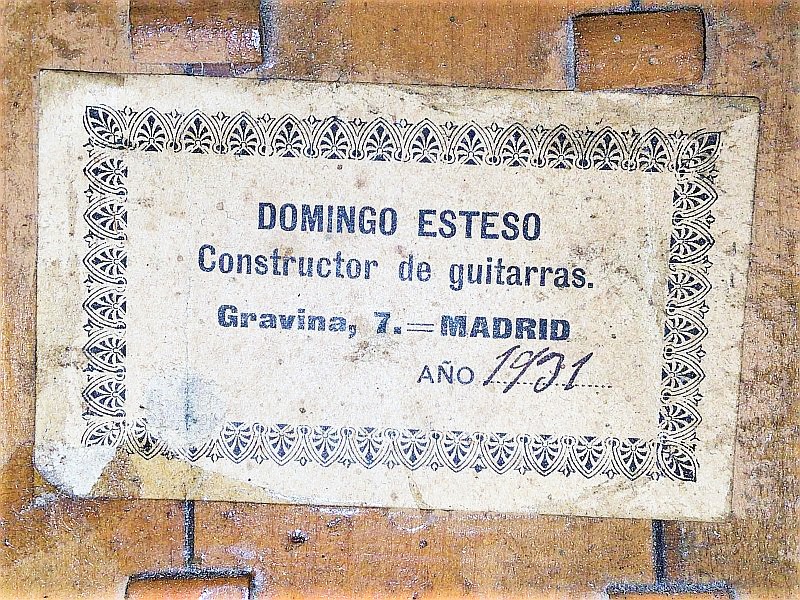 Domingo Esteso 【ドミンゴ・エステソ】1931(USED)