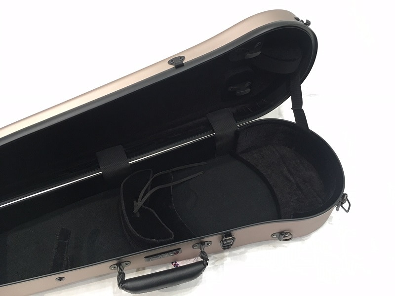 【Violin Case】Carbon Mac（カーボンマック）CFV-2S サテンシャンパンゴールド