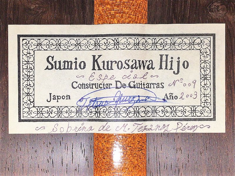 Sumio Kurosawa Hijo 2003(USED)